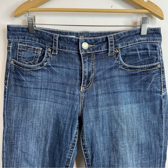 Kut from the Kloth Natalie High Rise Bootcut Flap Pocket stretch jeans womens 10 - Picture 2 of 13
